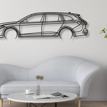 Intra απο ξύλο plywood 3mm-4mm πάχος – Passat B9 Vector σιλουέτα αυτοκινήτου Δίασταση  20x20 cm INTRAFABR-119824626 - Image 3