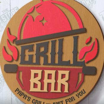 Intra απο ξύλο plywood 3mm-4mm πάχος – Κοπή λέιζερ πινακίδας βεράντας | Επιγραφές βεράντας | CNC Δίασταση 20x20 cm INTRAFABR-120345222 - Image 1