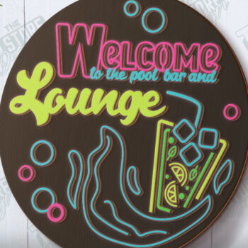 Intra απο ξύλο plywood 3mm-4mm πάχος – Κοπή λέιζερ πινακίδας βεράντας | Στρογγυλές επιγραφές τοίχου Δίασταση 40x30 cm INTRAFABR-120099710 - Image 1