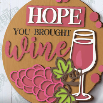 Intra απο ξύλο plywood 3mm-4mm πάχος – Κοπή λέιζερ πινακίδας βεράντας | Στρογγυλές επιγραφές τοίχου Δίασταση 40x30 cm INTRAFABR-120099711 - Image 1