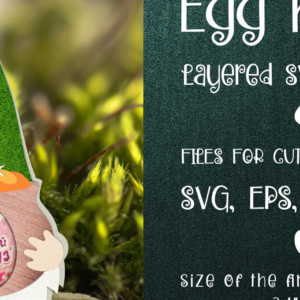 Intra απο ξύλο plywood 3mm-4mm πάχος – Patrick's Day Gnome - Αυγοθήκη Δίασταση 20x20 cm INTRAFABR-8816574