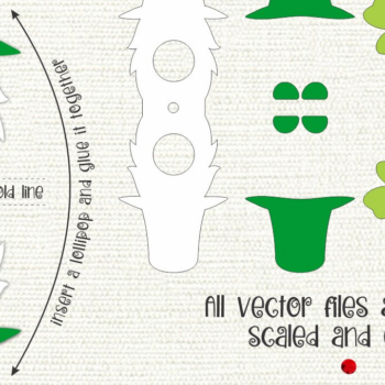 Intra απο ξύλο plywood 3mm-4mm πάχος – Patrick's Day Gnome - Lollipop Holder Δίασταση  20x20 cm INTRAFABR-8826420 - Image 2