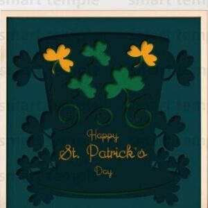 Intra απο ξύλο plywood 3mm-4mm πάχος – Patrick's Day Multilayered, Patrick's Day Δίασταση 20x20 cm INTRAFABR-81173827