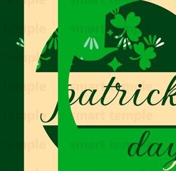 Intra απο ξύλο plywood 3mm-4mm πάχος – Patrick's Day Multilayered, Patrick's Day Δίασταση  20x20 cm INTRAFABR-81173627 - Image 3