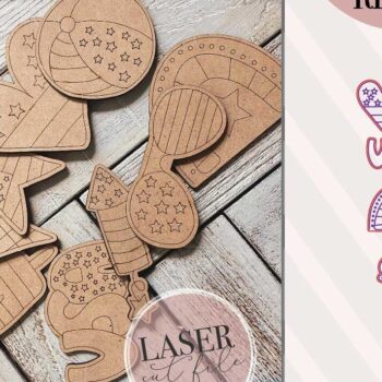 Intra απο ξύλο plywood 3mm-4mm πάχος – Patriotic DiY Craft Kit Δίασταση  20x20 cm INTRAFABR-75551669 - Image 1