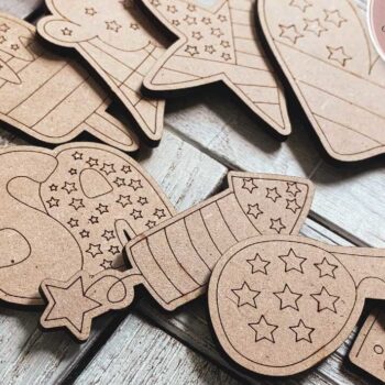 Intra απο ξύλο plywood 3mm-4mm πάχος – Patriotic DiY Craft Kit Δίασταση  20x20 cm INTRAFABR-75551669 - Image 4