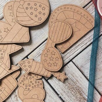 Intra απο ξύλο plywood 3mm-4mm πάχος – Patriotic DiY Craft Kit Δίασταση  20x20 cm INTRAFABR-75551669 - Image 6