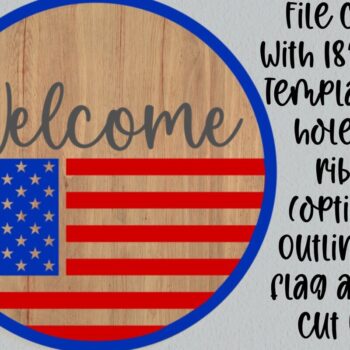 Intra απο ξύλο plywood 3mm-4mm πάχος – Patriotic Door Round Laser Δίασταση  20x20 cm INTRAFABR-28070623 - Image 1