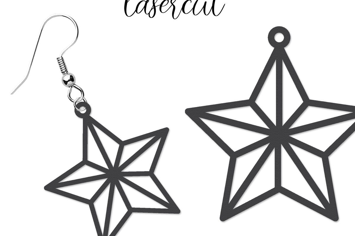 Intra απο ξύλο plywood 3mm-4mm πάχος – Patriotic Earrings Lasercut Δίασταση  5x5 cm INTRAFABR-123652736