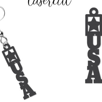 Intra απο ξύλο plywood 3mm-4mm πάχος – Patriotic Earrings Lasercut Δίασταση  5x5 cm INTRAFABR-123652776 - Image 1