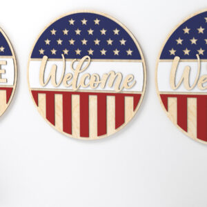 Intra απο ξύλο plywood 3mm-4mm πάχος – Πατριωτικό Σπίτι καλωσορίσματος Δίασταση  20x20 cm INTRAFABR-26117503