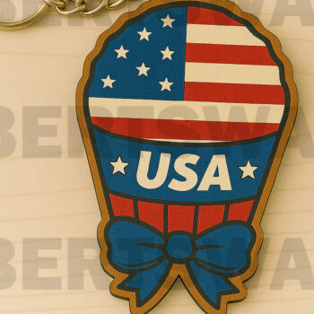 Intra απο ξύλο plywood 3mm-4mm πάχος – Πατριωτική δέσμη μπρελόκ με λέιζερ Δίασταση 5x5 cm INTRAFABR-122905598 - Image 9