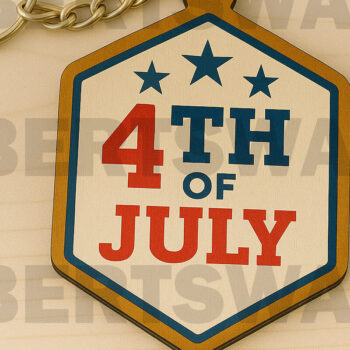 Intra απο ξύλο plywood 3mm-4mm πάχος – Πατριωτική δέσμη μπρελόκ με λέιζερ Δίασταση 5x5 cm INTRAFABR-122905598 - Image 11