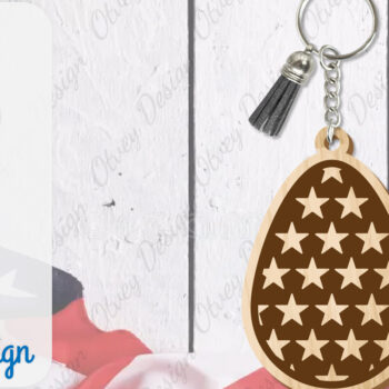 Intra απο ξύλο plywood 3mm-4mm πάχος – Patriotic Keychain Lasercut Δίασταση  5x5 cm INTRAFABR-100486396 - Image 11