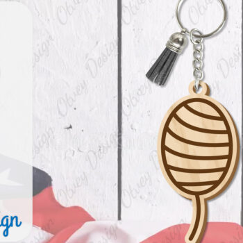 Intra απο ξύλο plywood 3mm-4mm πάχος – Patriotic Keychain Lasercut Δίασταση  5x5 cm INTRAFABR-100485966 - Image 4