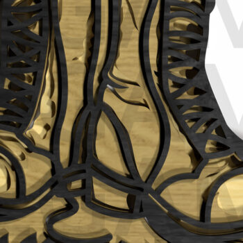 Intra απο ξύλο plywood 3mm-4mm πάχος – Πατριωτικό Στρατιωτικό Μνημιακό Σταυρό Δίασταση 20x20 cm INTRAFABR-122357518 - Image 3