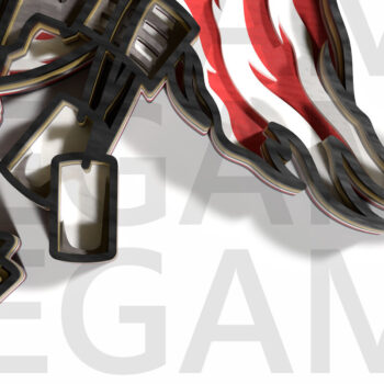 Intra απο ξύλο plywood 3mm-4mm πάχος – Πατριωτικό Στρατιωτικό Μνημιακό Σταυρό Δίασταση 20x20 cm INTRAFABR-122357518 - Image 4