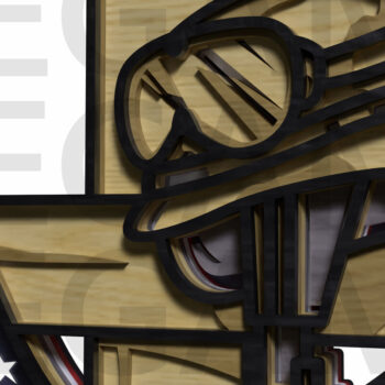 Intra απο ξύλο plywood 3mm-4mm πάχος – Πατριωτικό Στρατιωτικό Μνημιακό Σταυρό Δίασταση 20x20 cm INTRAFABR-122357518 - Image 6