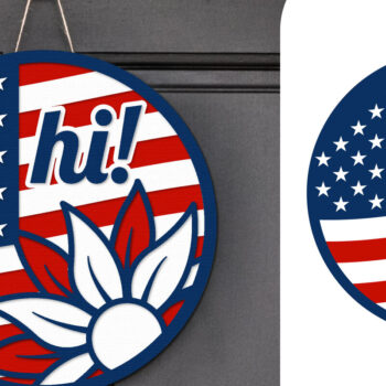 Intra απο ξύλο plywood 3mm-4mm πάχος – Patriotic Sign Lasercut - Σήμα καλωσορίσματος Δίασταση 40x30 cm INTRAFABR-122477642 - Image 5