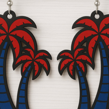 Intra απο ξύλο plywood 3mm-4mm πάχος – Πακέτο Patriotic Summer Earrings Δίασταση  5x5 cm INTRAFABR-123011770 - Image 5