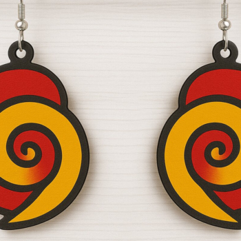 Intra απο ξύλο plywood 3mm-4mm πάχος – Πακέτο Patriotic Summer Earrings Δίασταση  5x5 cm INTRAFABR-123011770 - Image 7