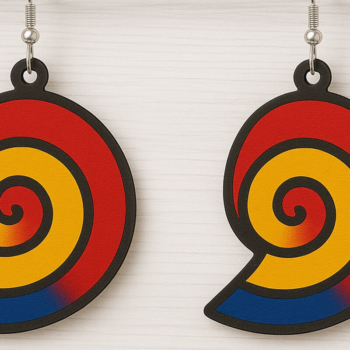 Intra απο ξύλο plywood 3mm-4mm πάχος – Πακέτο Patriotic Summer Earrings Δίασταση  5x5 cm INTRAFABR-123011770 - Image 8