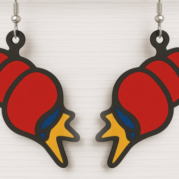 Intra απο ξύλο plywood 3mm-4mm πάχος – Πακέτο Patriotic Summer Earrings Δίασταση  5x5 cm INTRAFABR-123011770 - Image 9