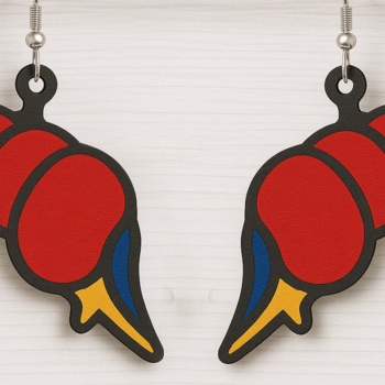 Intra απο ξύλο plywood 3mm-4mm πάχος – Πακέτο Patriotic Summer Earrings Δίασταση  5x5 cm INTRAFABR-123011770 - Image 10