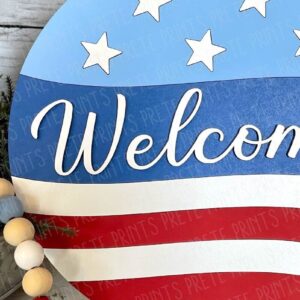 Intra απο ξύλο plywood 3mm-4mm πάχος – Πατριωτικό σημάδι καλωσορίσματος Δίασταση  20x20 cm INTRAFABR-32520963