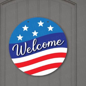 Intra απο ξύλο plywood 3mm-4mm πάχος – Πατριωτικό σημάδι καλωσορίσματος Δίασταση 20x20 cm INTRAFABR-32520963 - Image 2