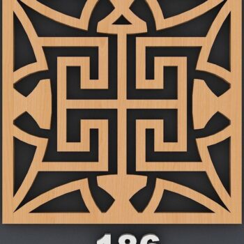 Intra απο ξύλο plywood 3mm-4mm πάχος – Σετ σουβέρ μοτίβων / Αρχεία κοπής με λέιζερ Δίασταση  20x20 cm INTRAFABR-40251091 - Image 3