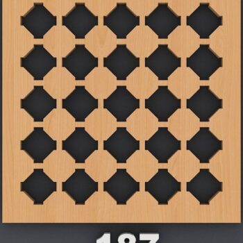 Intra απο ξύλο plywood 3mm-4mm πάχος – Σετ σουβέρ μοτίβων / Αρχεία κοπής με λέιζερ Δίασταση  20x20 cm INTRAFABR-40251091 - Image 4