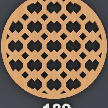 Intra απο ξύλο plywood 3mm-4mm πάχος – Σετ σουβέρ μοτίβων / Αρχεία κοπής με λέιζερ Δίασταση  20x20 cm INTRAFABR-40251091 - Image 6