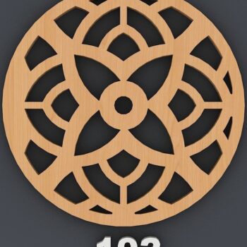 Intra απο ξύλο plywood 3mm-4mm πάχος – Σετ σουβέρ μοτίβων / Αρχεία κοπής με λέιζερ Δίασταση  20x20 cm INTRAFABR-40251091 - Image 9