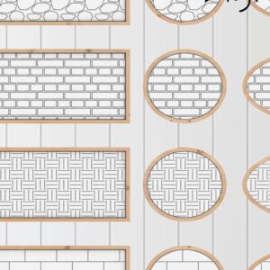 Intra απο ξύλο plywood 3mm-4mm πάχος – Μοτίβο για Glowforge Brelm Gravel Brick Δίασταση  20x20 cm INTRAFABR-37054153