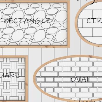 Intra απο ξύλο plywood 3mm-4mm πάχος – Μοτίβο για Glowforge Brelm Gravel Brick Δίασταση  20x20 cm INTRAFABR-37054153 - Image 2