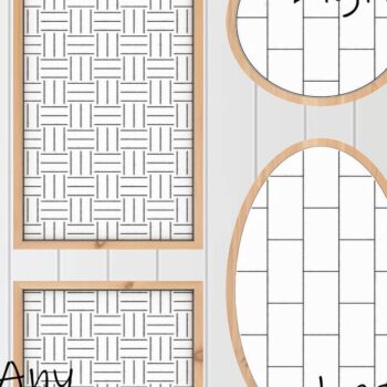 Intra απο ξύλο plywood 3mm-4mm πάχος – Μοτίβο για Glowforge Brelm Gravel Brick Δίασταση  20x20 cm INTRAFABR-37054153 - Image 5