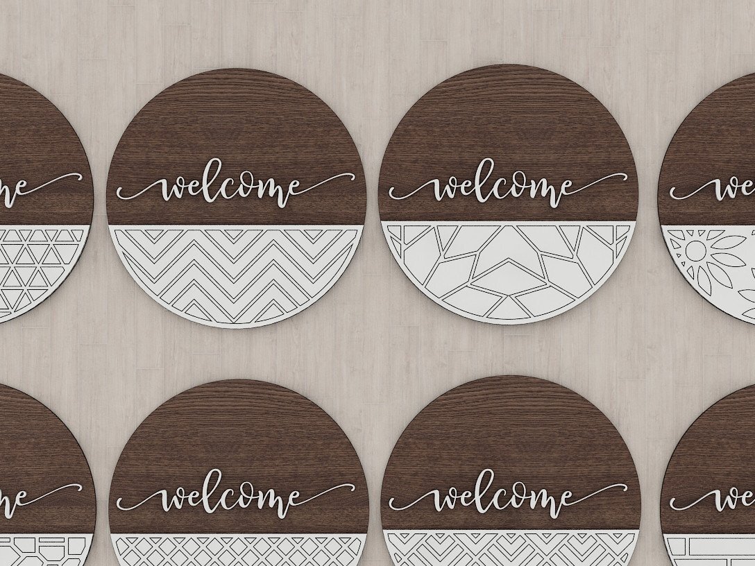 Intra απο ξύλο plywood 3mm-4mm πάχος – Αρχεία λέιζερ με μοτίβο κρεμάστρας πόρτας Δίασταση  20x20 cm INTRAFABR-41627331