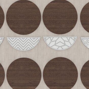 Intra απο ξύλο plywood 3mm-4mm πάχος – Αρχεία λέιζερ με μοτίβο κρεμάστρας πόρτας Δίασταση  20x20 cm INTRAFABR-41627331 - Image 2