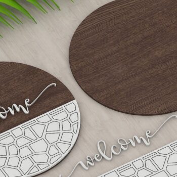 Intra απο ξύλο plywood 3mm-4mm πάχος – Αρχεία λέιζερ με μοτίβο κρεμάστρας πόρτας Δίασταση  20x20 cm INTRAFABR-41627331 - Image 3