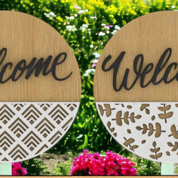 Intra απο ξύλο plywood 3mm-4mm πάχος – Σύνολο διανυσματικών μοτίβων με μοτίβο πόρτας Δίασταση  20x20 cm INTRAFABR-91939077 - Image 4