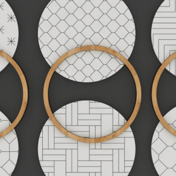 Intra απο ξύλο plywood 3mm-4mm πάχος – Πλαίσιο με μοτίβο 107 Δίασταση 20x20 cm INTRAFABR-118028070 - Image 3