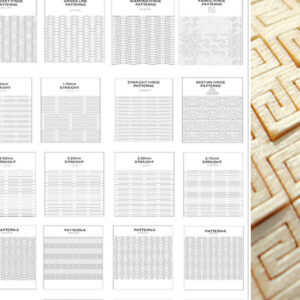 Intra απο ξύλο plywood 3mm-4mm πάχος – Μοτίβα Βραχιόλι Ευέλικτη μεντεσέ διαβίωσης Δίασταση 20x20 cm INTRAFABR-67869976