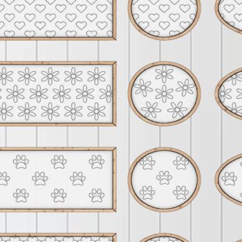 Intra απο ξύλο plywood 3mm-4mm πάχος – Μοτίβα για το Glowforge Heart Flower Δίασταση 20x20 cm INTRAFABR-37056806 - Image 2