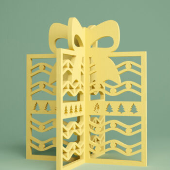 Intra απο ξύλο plywood 3mm-4mm πάχος – Μοτίβα κοπής με λέιζερ. 3D μόνιμο παρόν Δίασταση 20x20 cm INTRAFABR-81905459 - Image 1