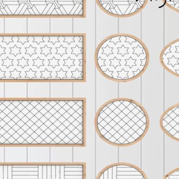 Intra απο ξύλο plywood 3mm-4mm πάχος – Μοτίβα Star Diamond Παρκέ Escher Cut Δίασταση  20x20 cm INTRAFABR-37054309 - Image 2