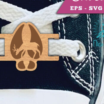 Intra απο ξύλο plywood 3mm-4mm πάχος – Κορδόνια Paw Deer Ετικέτες Δίασταση 20x20 cm INTRAFABR-112295428 - Image 1