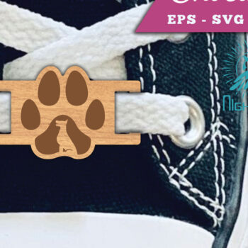 Intra απο ξύλο plywood 3mm-4mm πάχος – Κορδόνια Paw Dog Tags Δίασταση 20x20 cm INTRAFABR-112295450 - Image 1