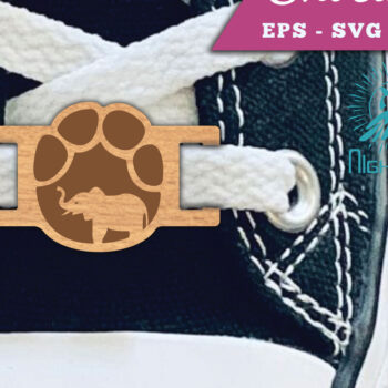 Intra απο ξύλο plywood 3mm-4mm πάχος – Κορδόνια παπουτσιών ποδιών ελέφαντα Ετικέτες Δίασταση 20x20 cm INTRAFABR-112295497 - Image 1