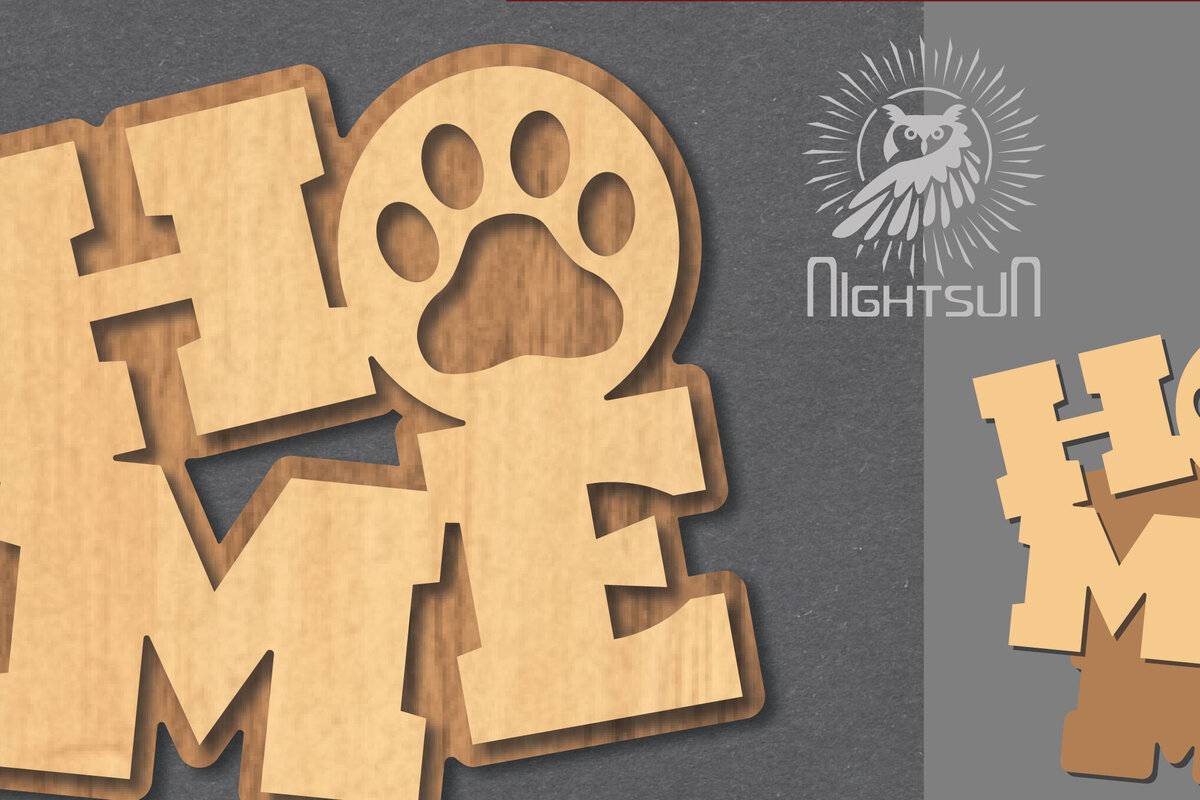 Intra απο ξύλο plywood 3mm-4mm πάχος – Paw Home Decoration 1 Δίασταση  20x20 cm INTRAFABR-120390146